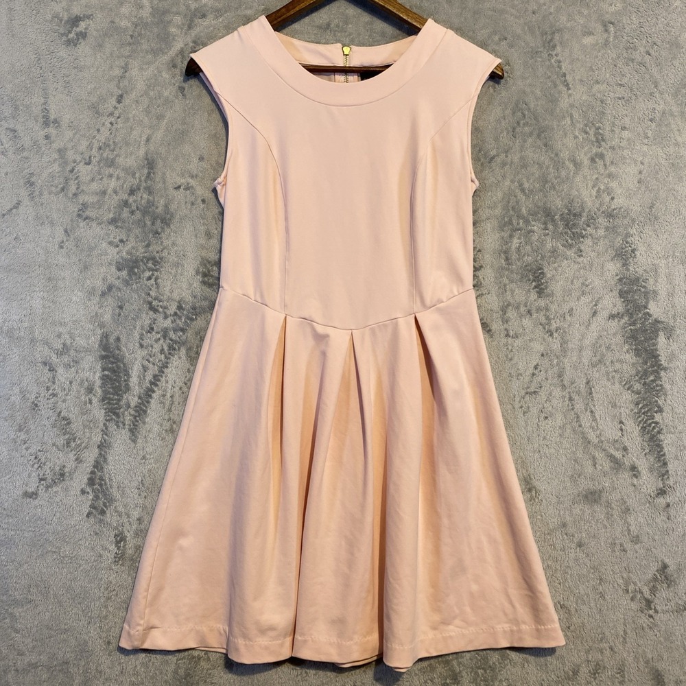 Cynthia Rowley MIDI Dress Sz S Pink Sleeveless Fit&Flare Barbiecore Preppy Event